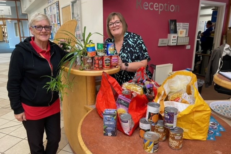 Bishopsmead Lodge, Bristol, Food bank donations