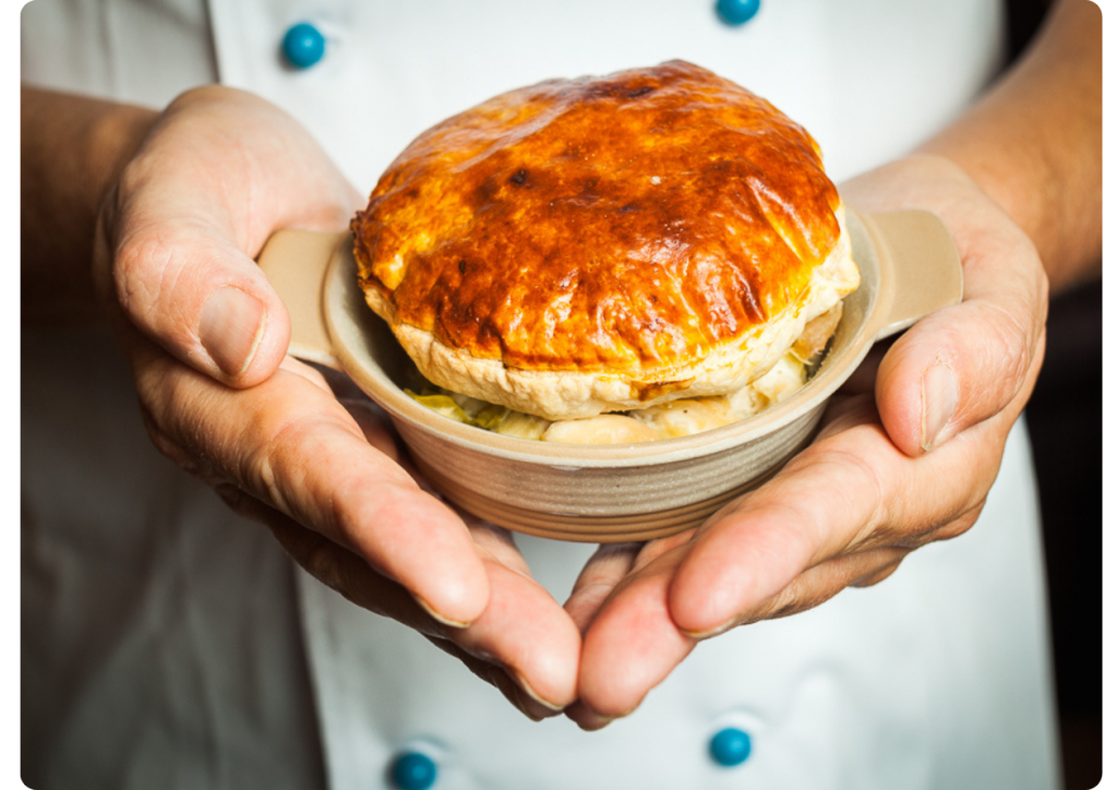 Chicken and leek pie - a firm favourite